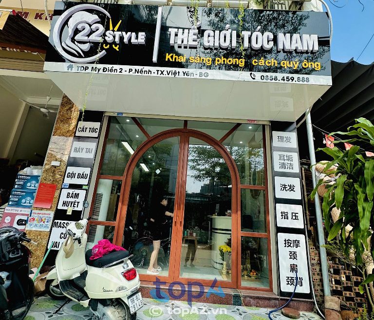tiệm cắt tóc nam đẹp giá rẻ ở Bắc Giang 22 STYLE