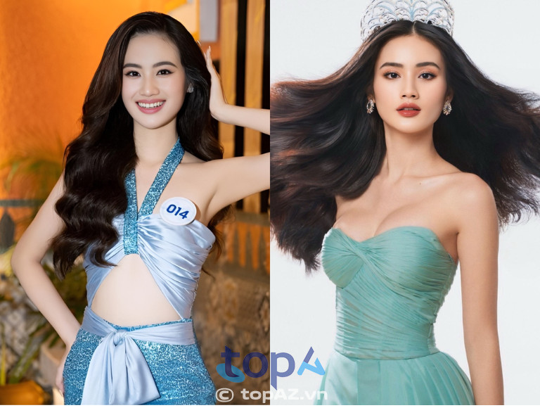 Hoa hậu Huỳnh Trần Ý Nhi với dáng ngực chuẩn form