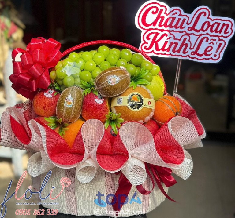 giỏ trái cây floli ở tp phan thiết