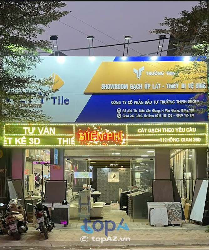 Gạch ốp lát thiết bị vệ sinh Trường Thịnh - Văn Giang