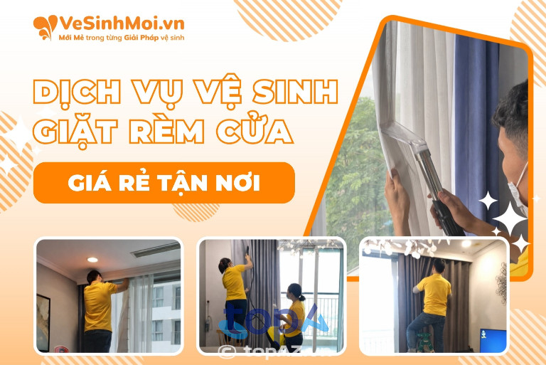 Giặt rèm cửa VesinhMoi