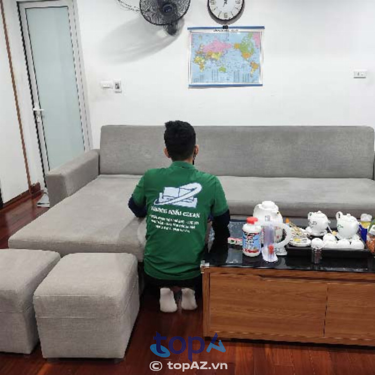 Trung Hiếu Clean giặt sofa, thảm, đệm, rèm