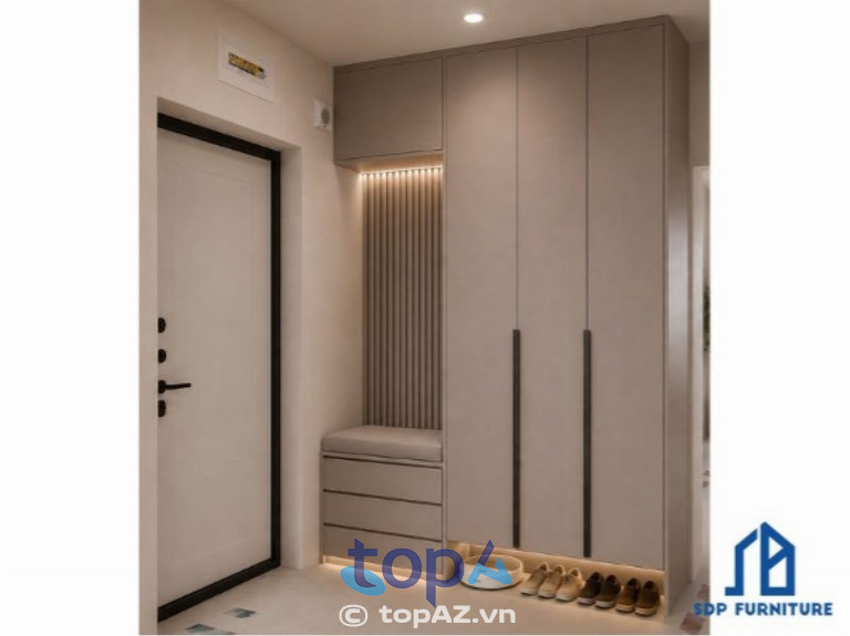 Tủ Giày Cho Nhà Phố Giải Pháp