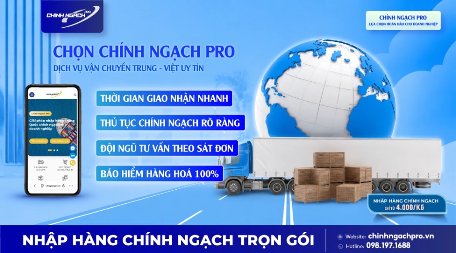 Dịch vụ nhập hàng chính ngạch với mức giá tối ưu của Chính Ngạch Pro