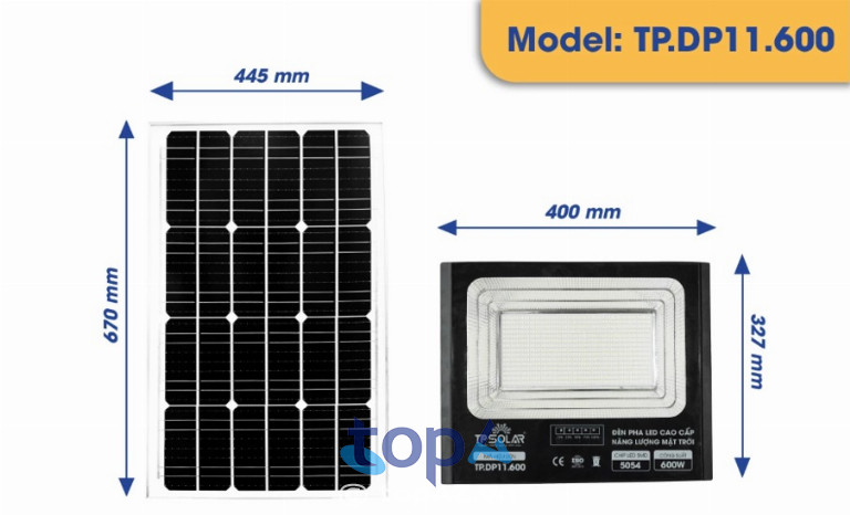 Đèn năng lượng mặt trời 600W