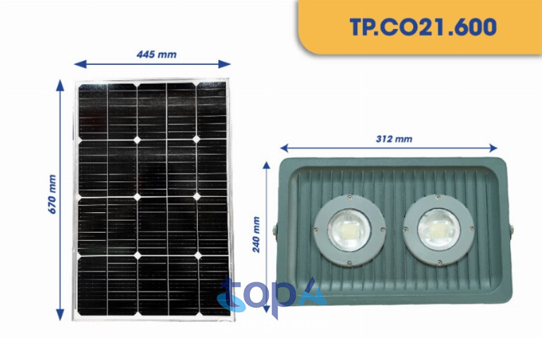 Đèn năng lượng mặt trời 600W