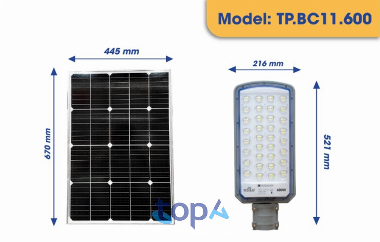 Đèn năng lượng mặt trời 600W