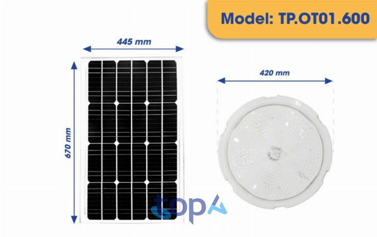 Đèn năng lượng mặt trời 600W