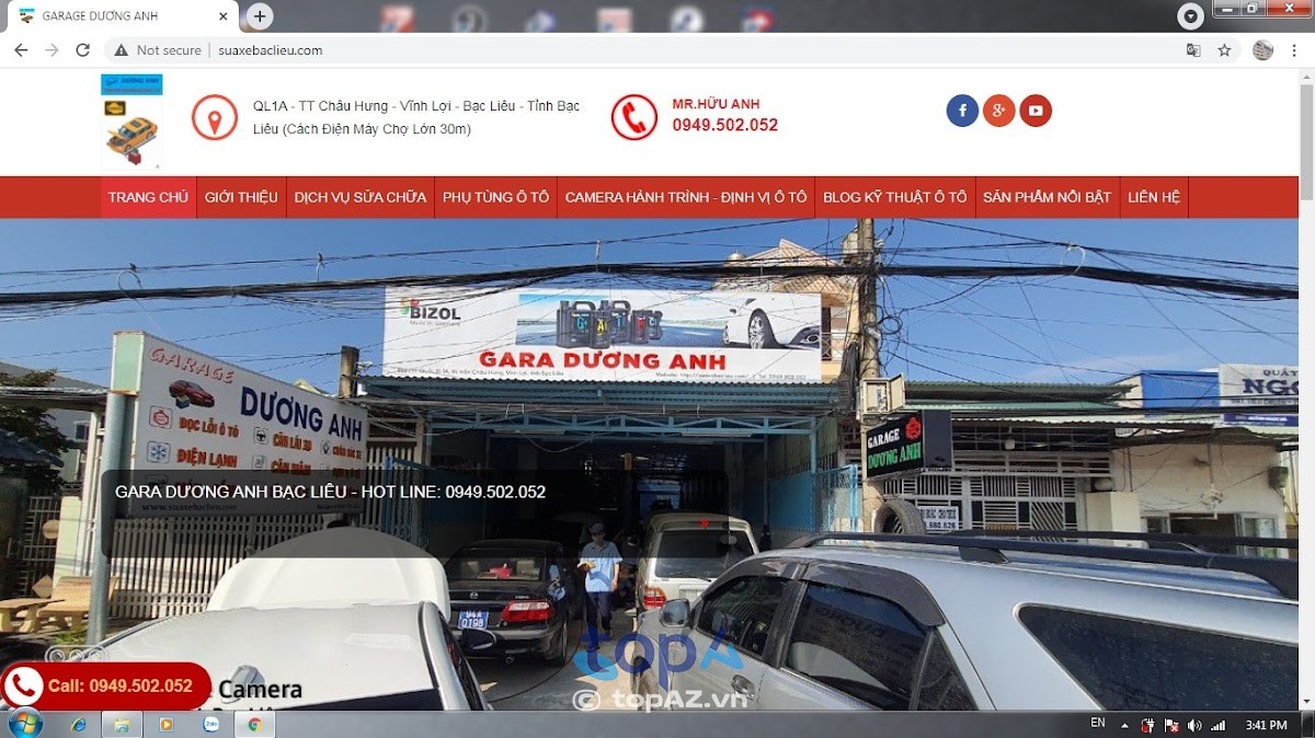 Cơ sở sửa chữa bảo dưỡng ô tô ở Bạc Liêu
