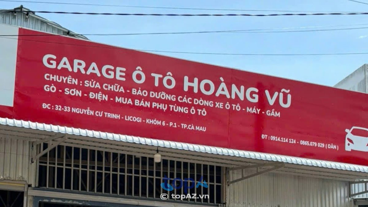 Garage Ô Tô Hoàng Vũ Cà Mau
