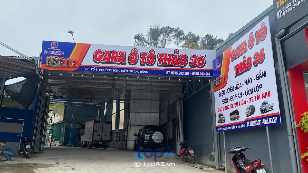 Gara ô tô Thảo 36 ở Thục Phán