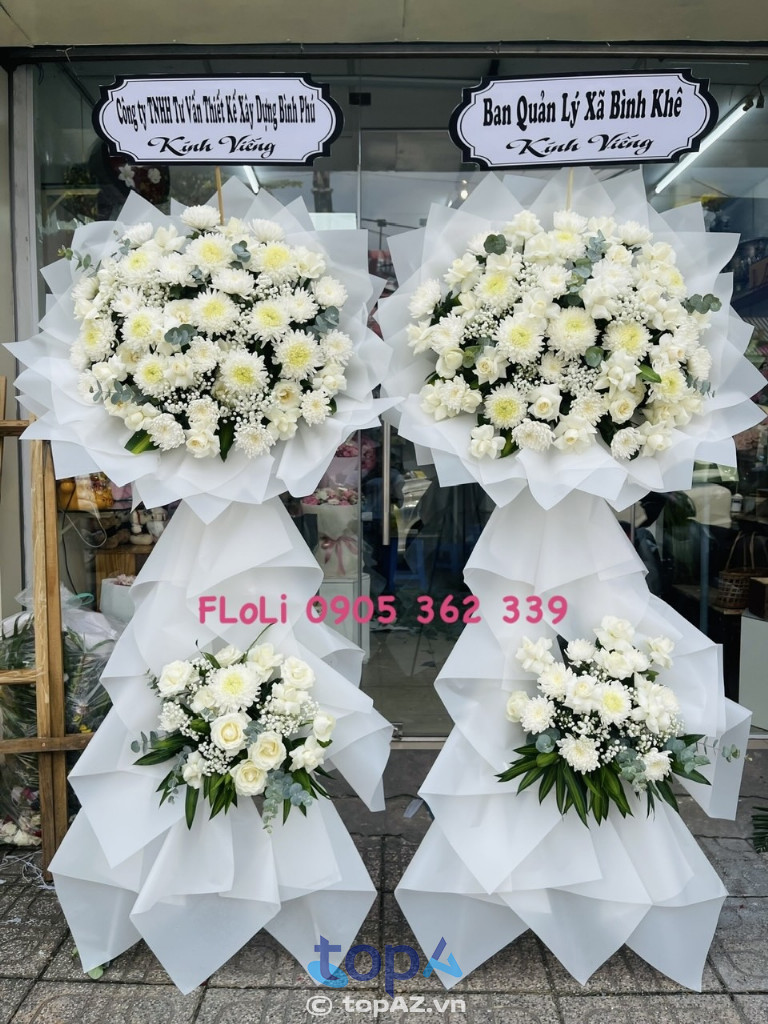 Shop hoa viếng chia buồn đám tang FLoLi Long An