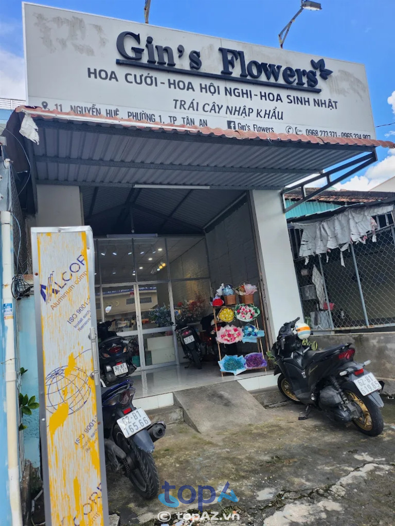 hoa viếng chia buồn đám tang Gin's Flower long an