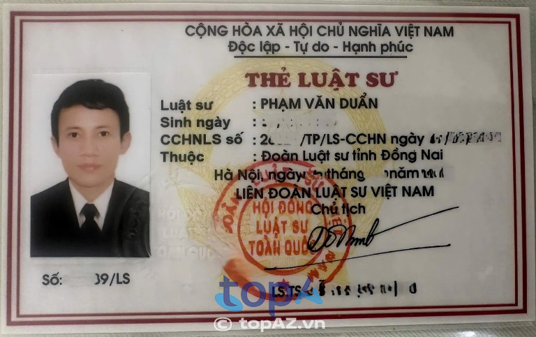 Luật sư phạm văn duẩn Công ty Luật TNHH Luật Chính Danh