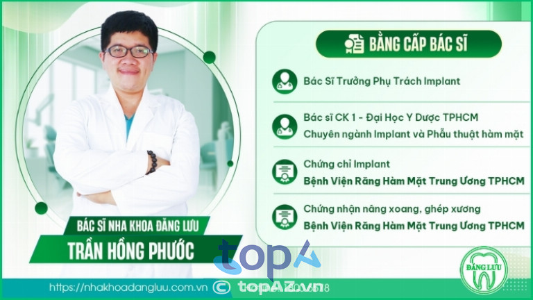 BS.CKI Trần Hồng Phước – Chuyên sâu về Implant và phẫu thuật hàm mặt